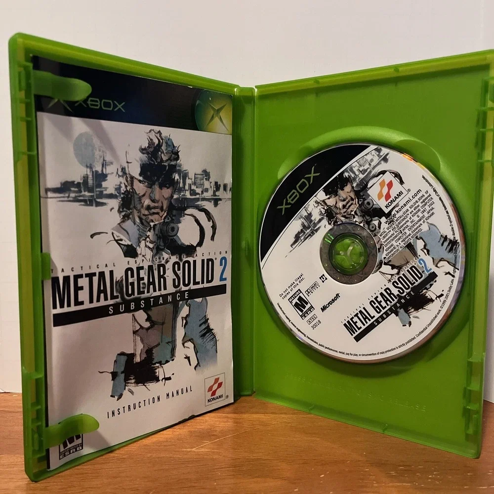 Metal Gear Solid 2: Substance Xbox Video Game Complete With Manual EUC‎